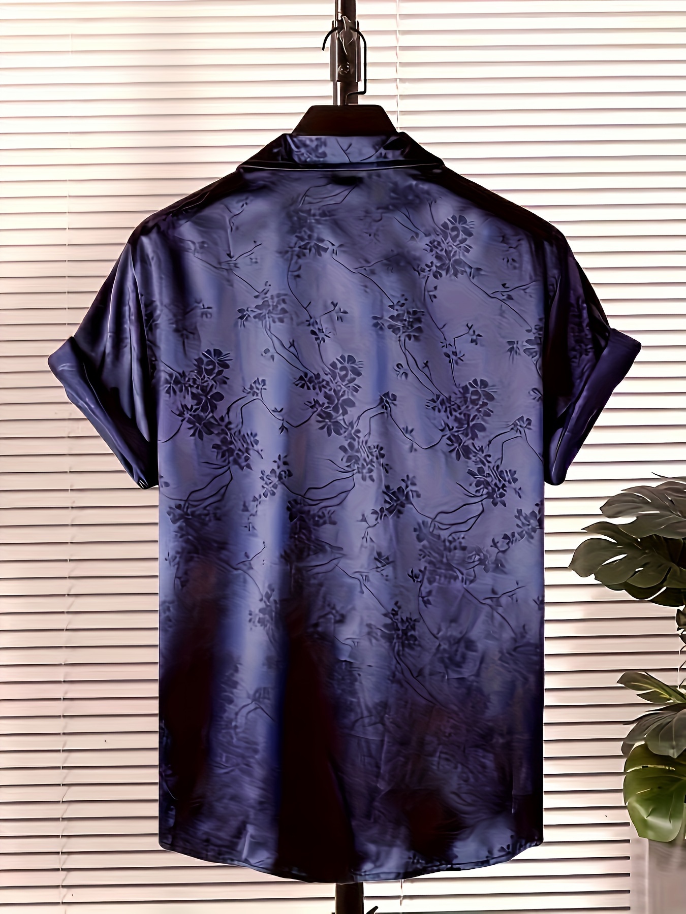 flower print mens casual short sleeve shirt mens shirt for summer vacation resort tops for men gift for men details 1