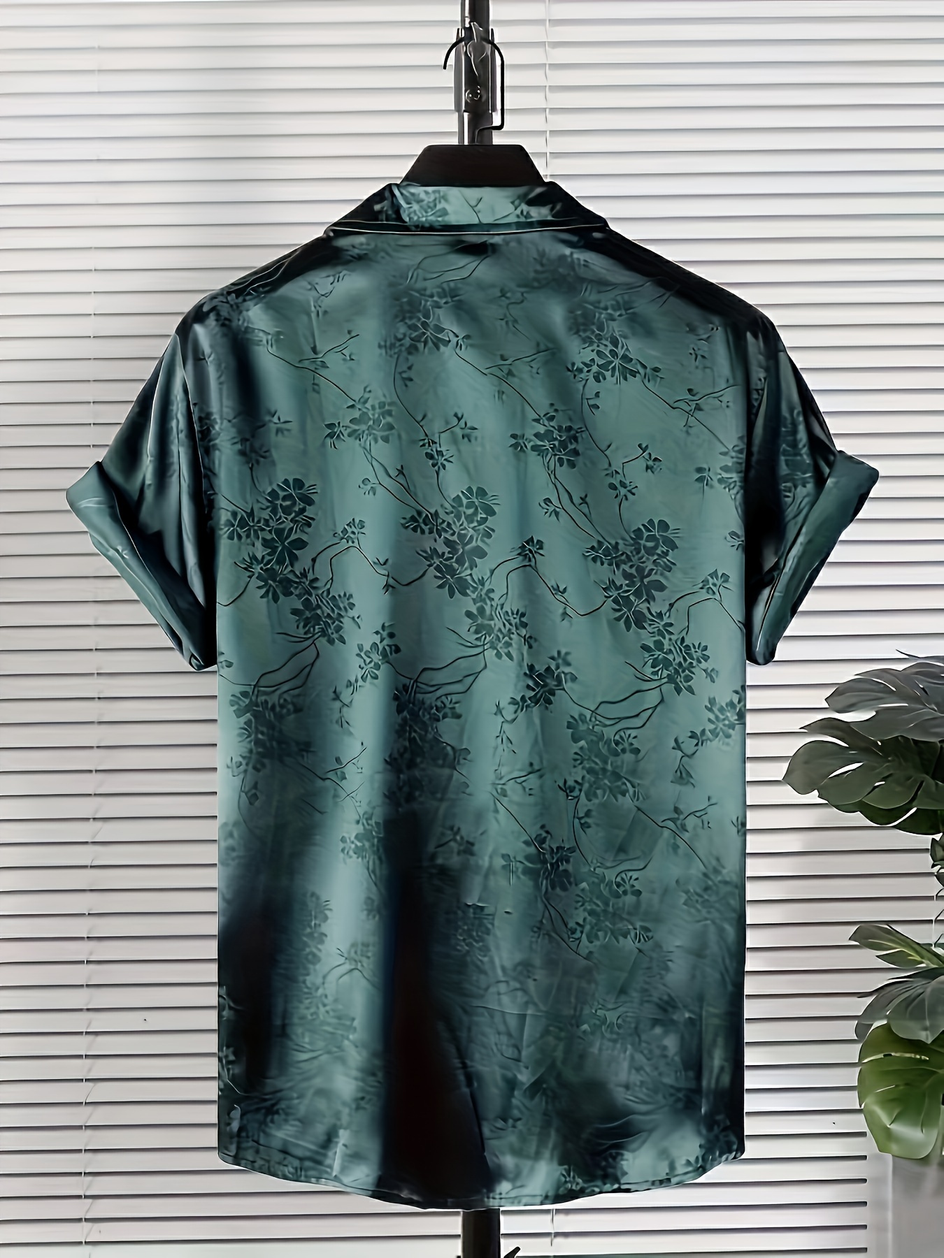 flower print mens casual short sleeve shirt mens shirt for summer vacation resort tops for men gift for men details 6