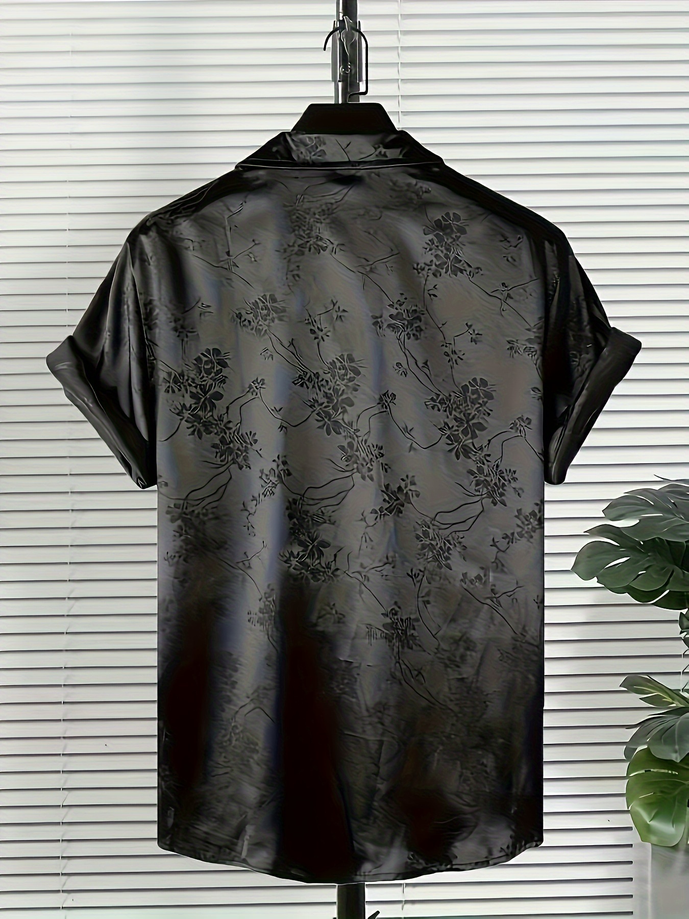 flower print mens casual short sleeve shirt mens shirt for summer vacation resort tops for men gift for men details 10