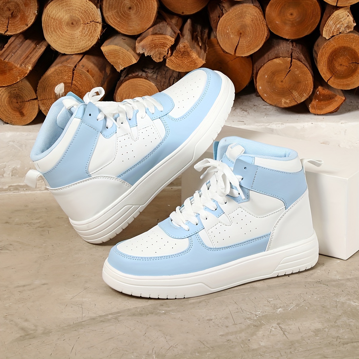 contrast color casual sneakers women s lace platform soft details 1