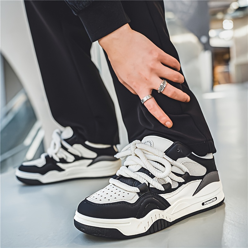 street style skate shoes men s trendy comfy non slip lace details 3